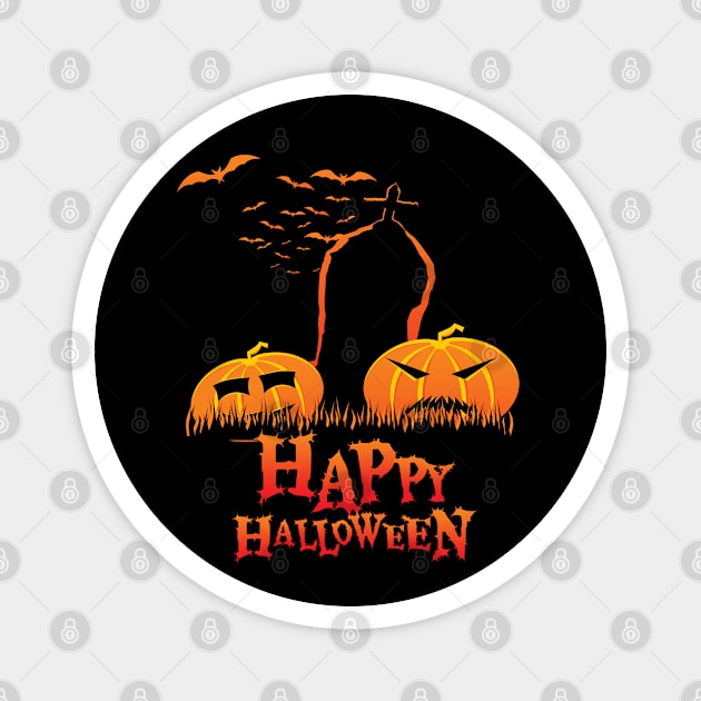 Happy Halloween Gravestone Magnet by Kylie Paul